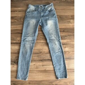 Juniors Girl Skinny Jeans Size 5 Between Us Light Wash Blue